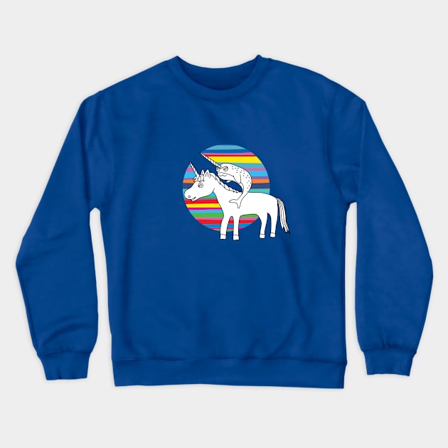 Cycle Rainbow Crewneck Sweatshirt by AVEandLIA